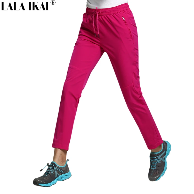 Trekking Pants Women Solid Breathable Outdoor Sport Hiking Camping