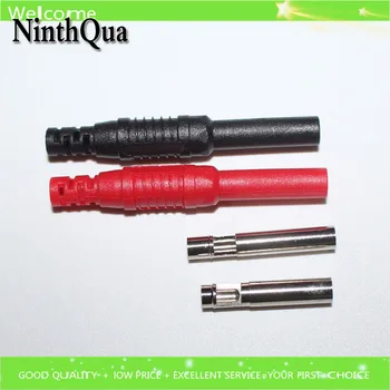 

10pcs 4mm Extension cord Socket/jack,Inline Socket,4mm fabricated banana socket Splice terminals for test line