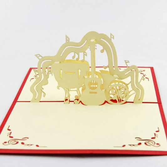 Carte Pop Up Spirale 3d Pour Instruments De Musique Carte Pop Up ay Pop Up Aliexpress