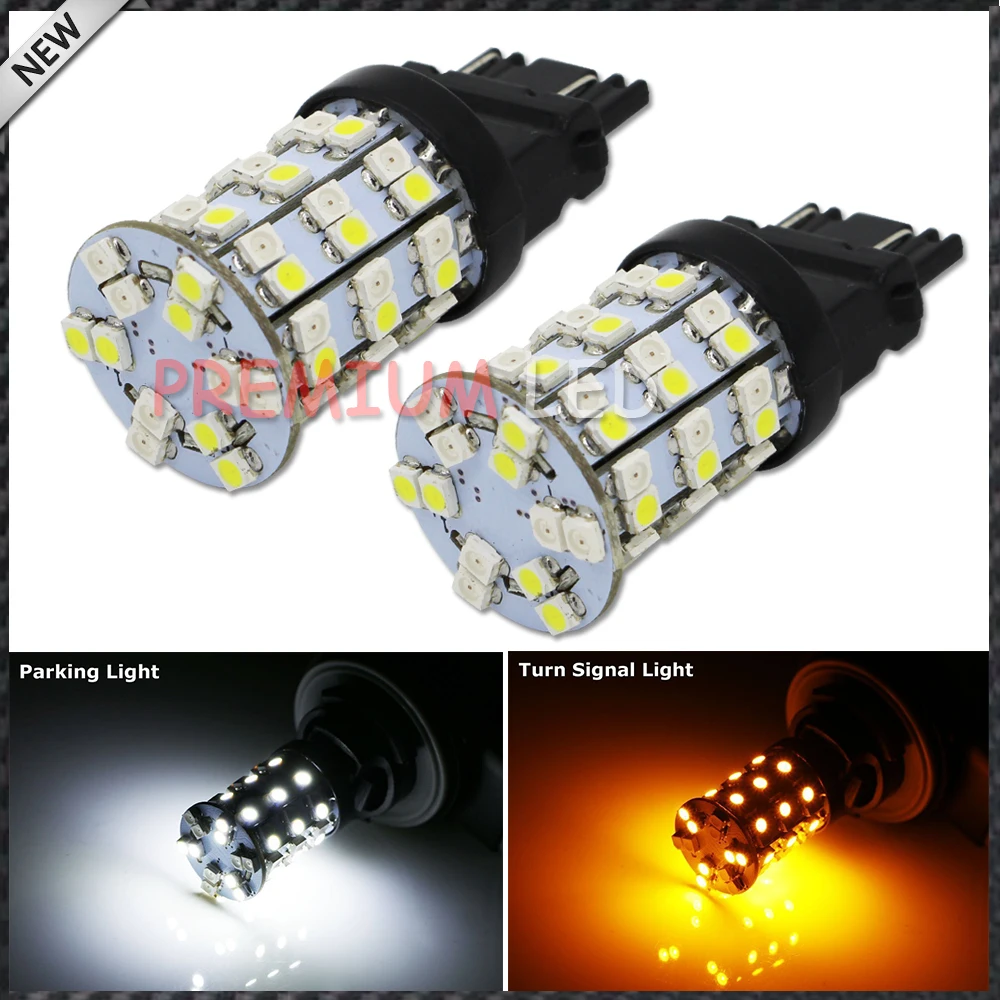Lampadine LED Switchback 3157 Bianco/Giallo Per Indicatori Di Direzione, JDM ASTAR, 2 Pezzi