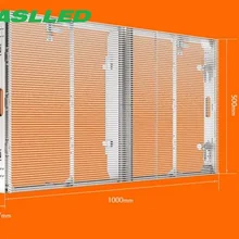 Внутренний прозрачный СВЕТОДИОДНЫЙ дисплей P3.91 W: 1000* H: 500mm светодиодный дисплей прозрачный стеклянный светодиодный дисплей