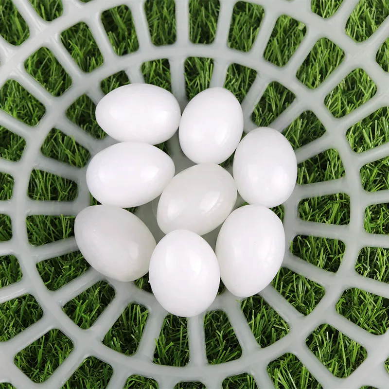 

20 Pcs Simulation Birds Eggs Pigeon Fake Eggs For Hatch Poultry Chicken Duck Small Geese Incubation Breeding Solid Free Shipping