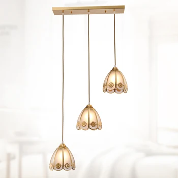 

European style creative personality all copper Restaurant Bar Pendant light