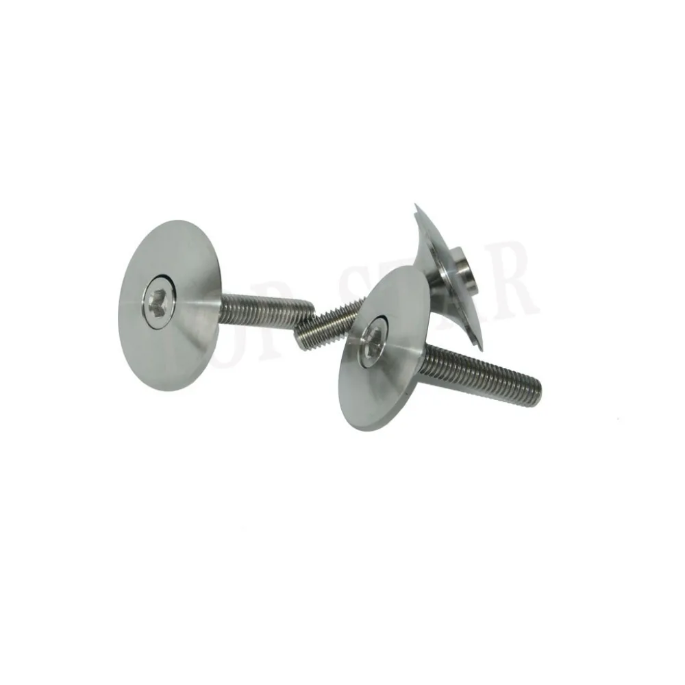 

MTB Mountain Bike Titanium alloy Headset Caps Bicycle Parts Titanium CNC Headset Top Cap and Titanium Bolt