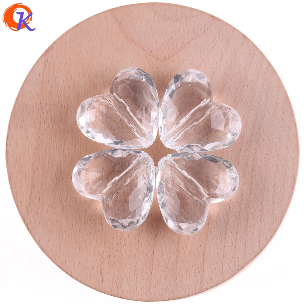 Cordial Design Fashion Jewelry 25x29 мм 80 шт./лот прозрачные акриловые разделительные бусины