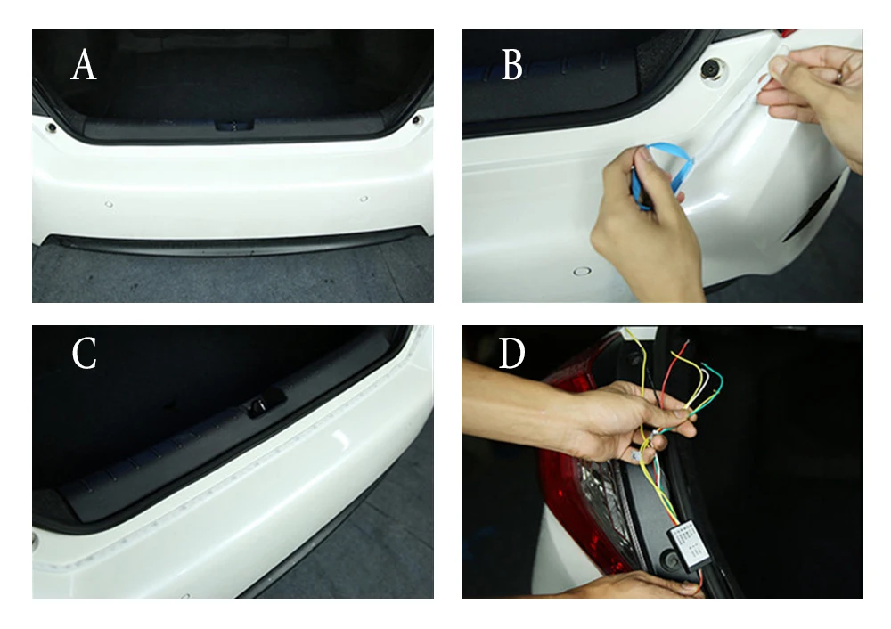 47,6 дюймов RGB красочные течут полосы для багажника автомобиля динамические мигалки задние фонари