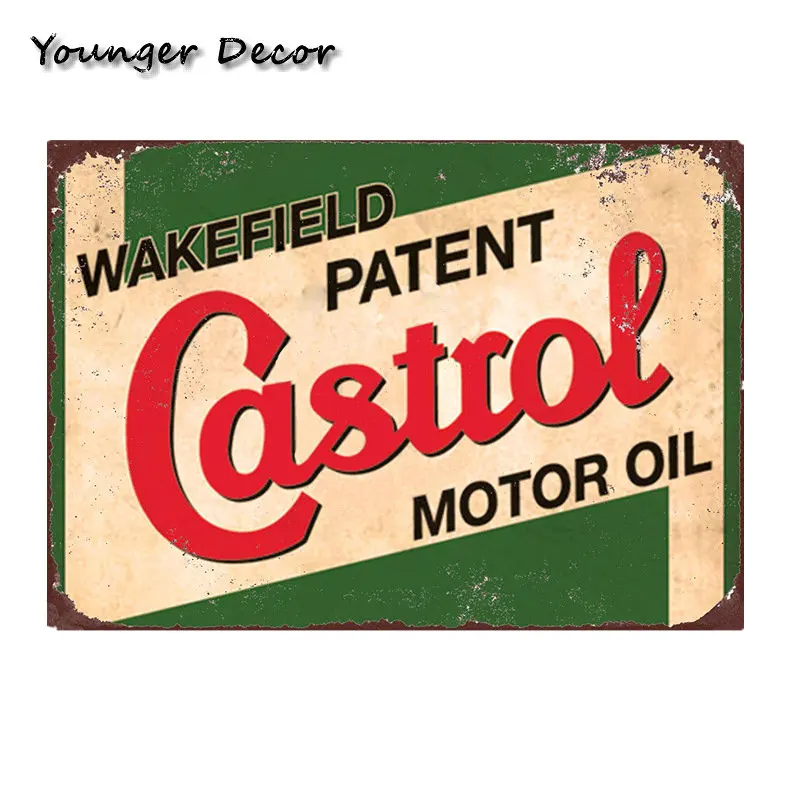 Металлический жестяной ретро знак Castrol GTX мотор масло домашний декор BP моторные