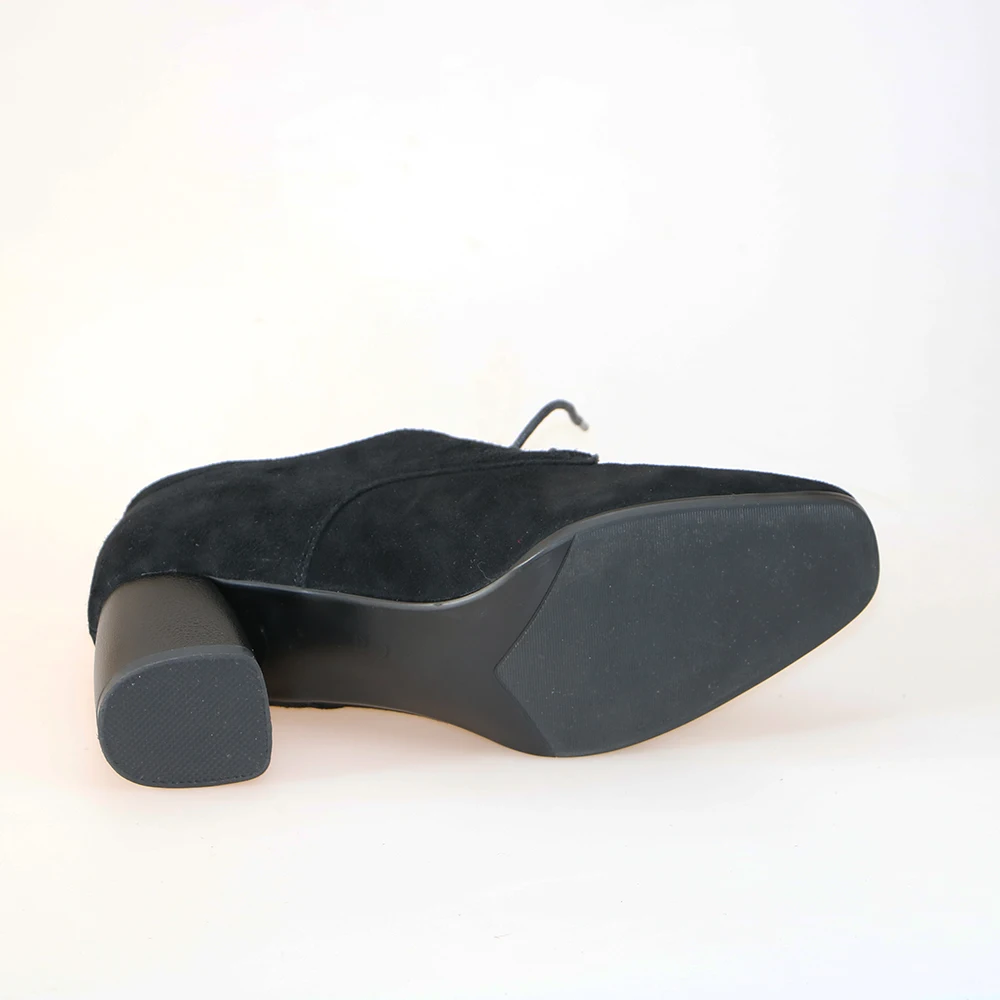 Kickway/Для женщин женские туфли-лодочки новые женские весенние туфли года ботинки на толстом высоком каблуке и платформе обувь черного цвета на высоких каблуках обувь размера плюс 41 42