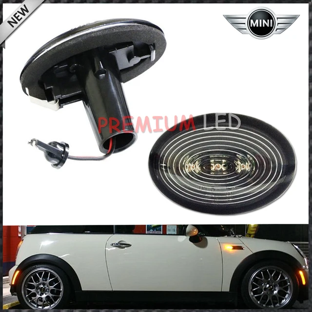 Amber 3 Led Black Smoked Side Marker Lights Lamps Fit 2006 2017 Mini Amber 3 Led Black Smoked Side Marker Lights Lamps Fit 2006 2017 Mini Cooper