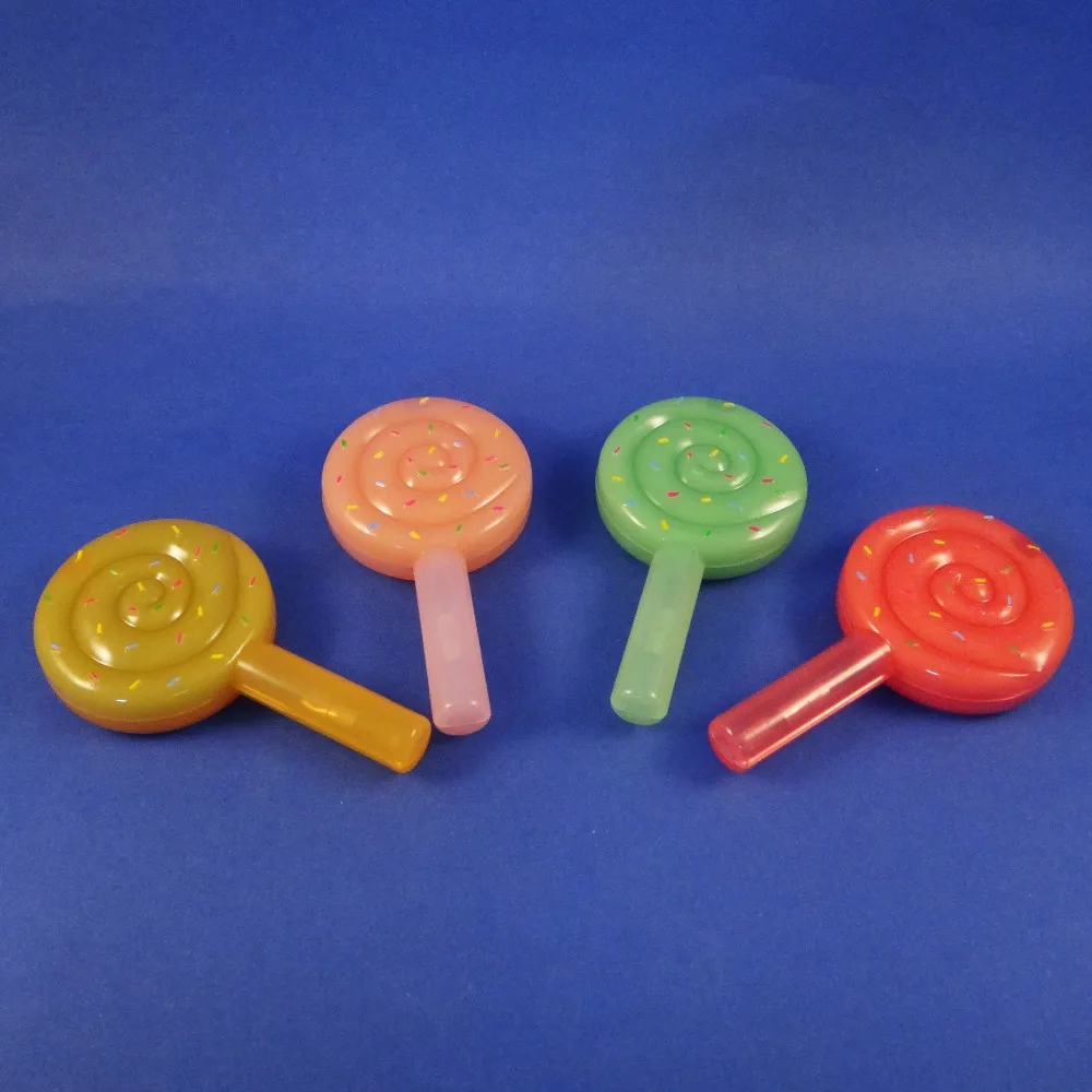 

Lip Balm w Lip Brush Teenage Favorite Beauty Cosmetic Fashion Lollipop Lip Gloss (A690)