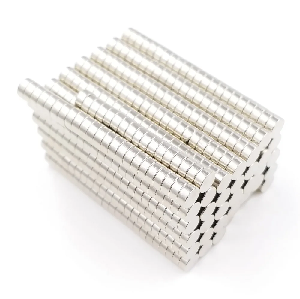 

100pcs Neodymium N35 Dia 4mm X 2mm Strong Magnets Tiny Disc NdFeB Rare Earth For Crafts Models Fridge Sticking