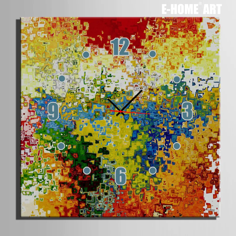 Buy Free Shipping E HOME Fantasy Colors Clock in Canvas 1pcs wall clock from