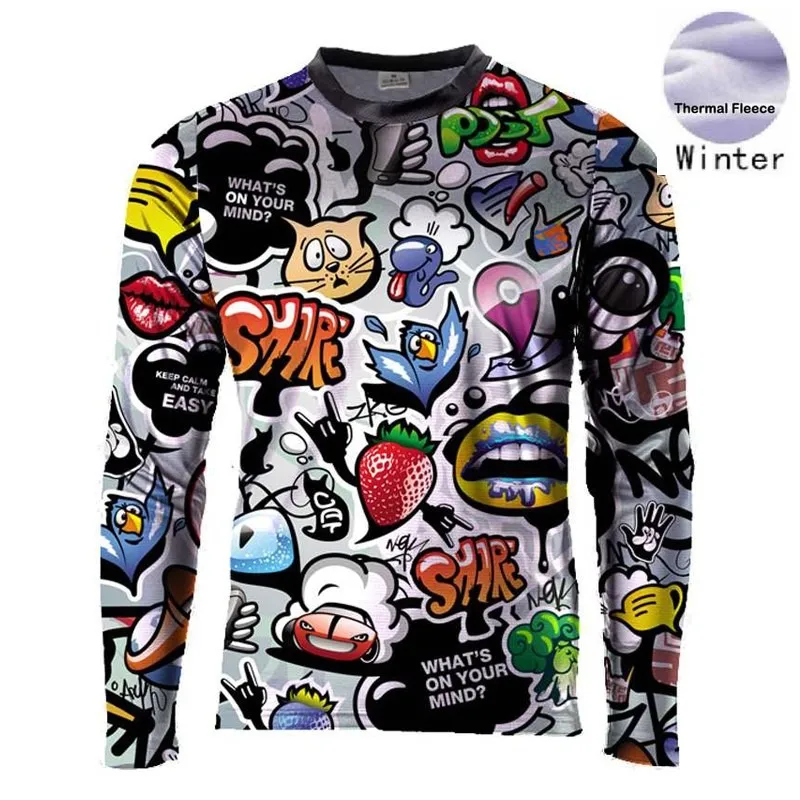 

2019 Cycling Jersey Sportswear Super Warm Winter Thermal Fleece Bicycle Clothing MTB Coat Bike MTB maillot ropa ciclismo