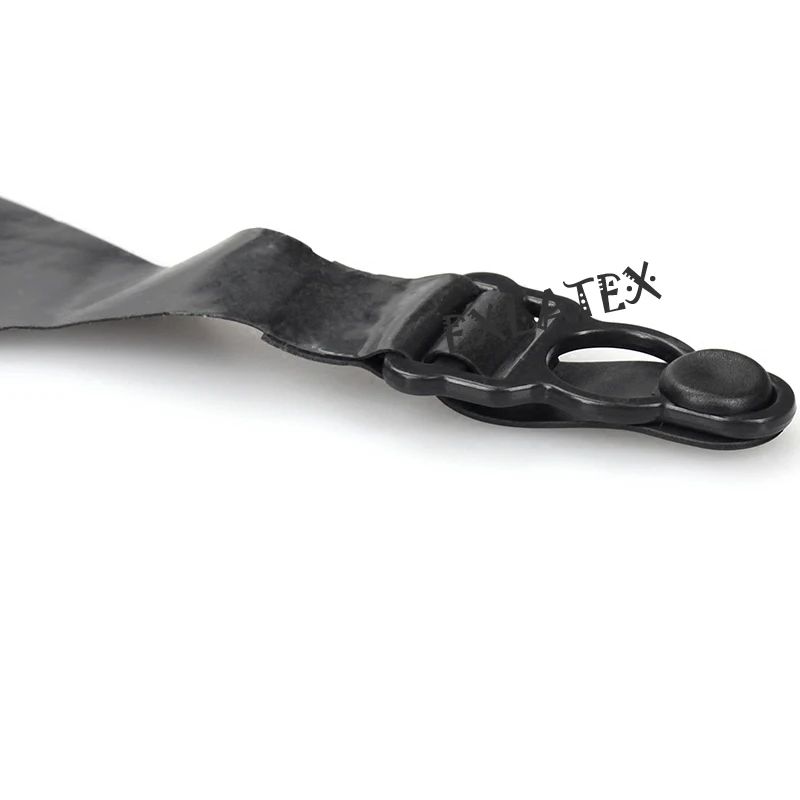 Latex Garter Women Belt bdsm Bondage Black Latex Rubber Suspender with Clips and Cut-out Holes for Breasts Garters for Stockings (2)-