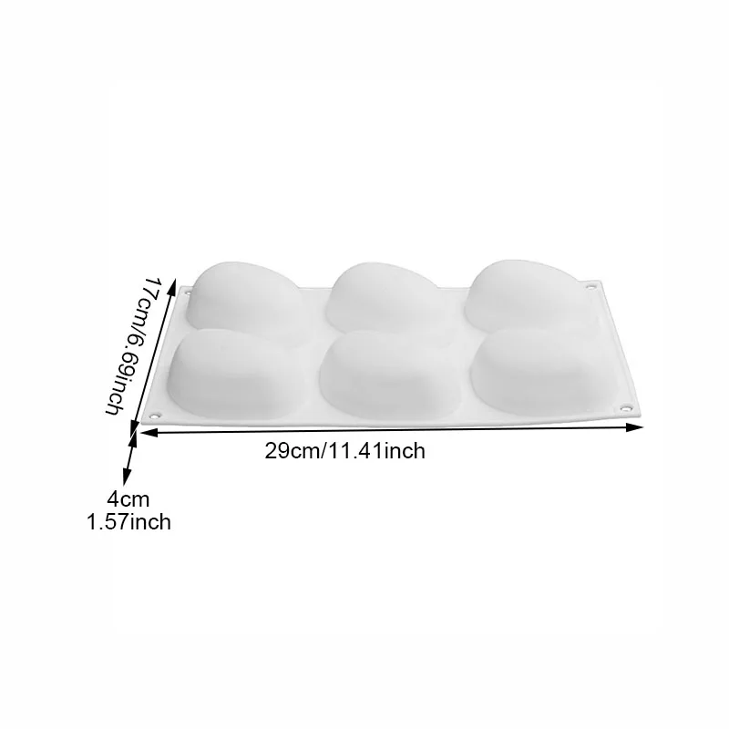 Белый силиконовый супер яркий эллиптический галечный камень противень для выпечки тортов мусс десерт антипригарная форма инструменты формы для выпечки Торты сковороды