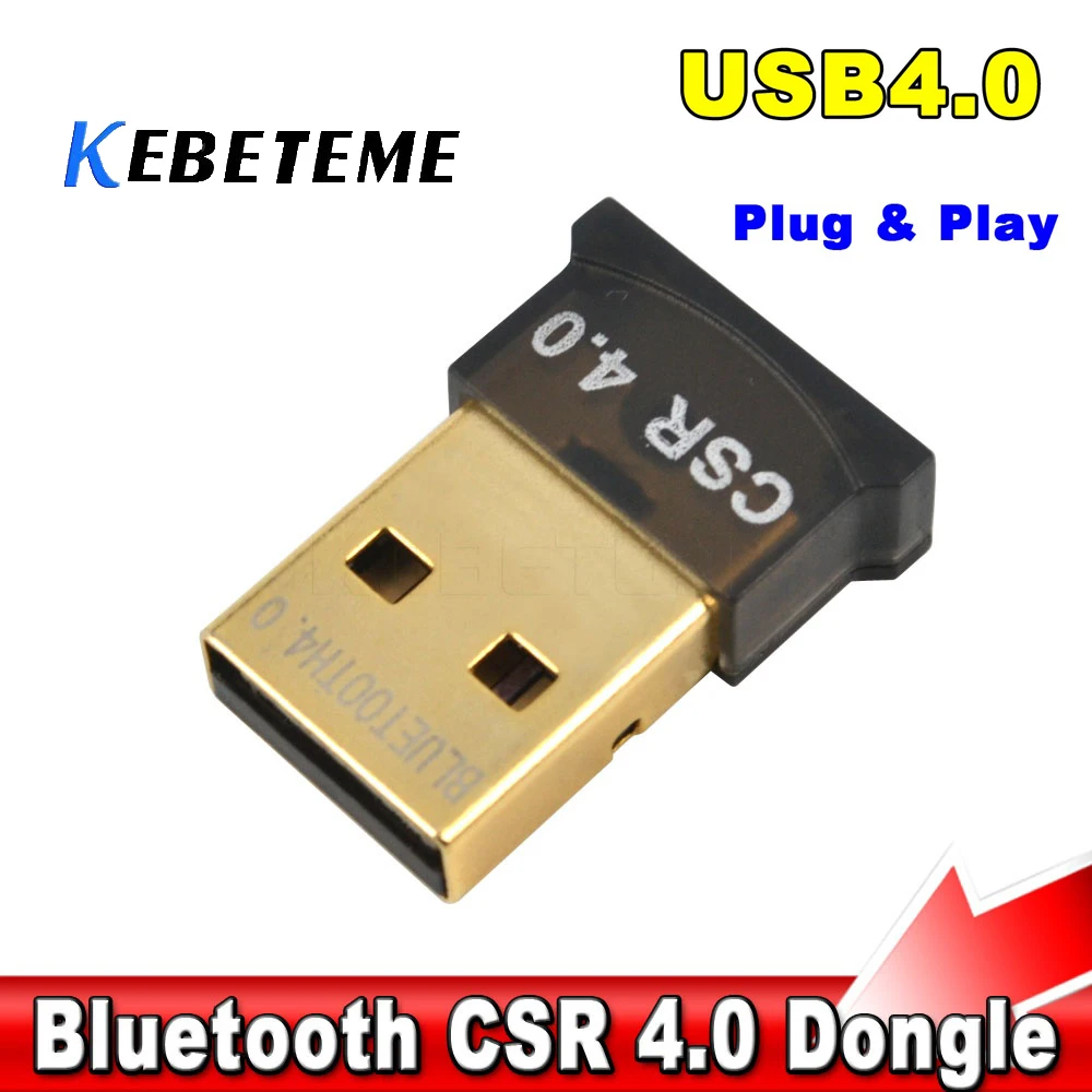 Беспроводной адаптер KEBETEME USB 2 0 Bluetooth 4 EDR с 3 Мбит/с для ноутбука планшета