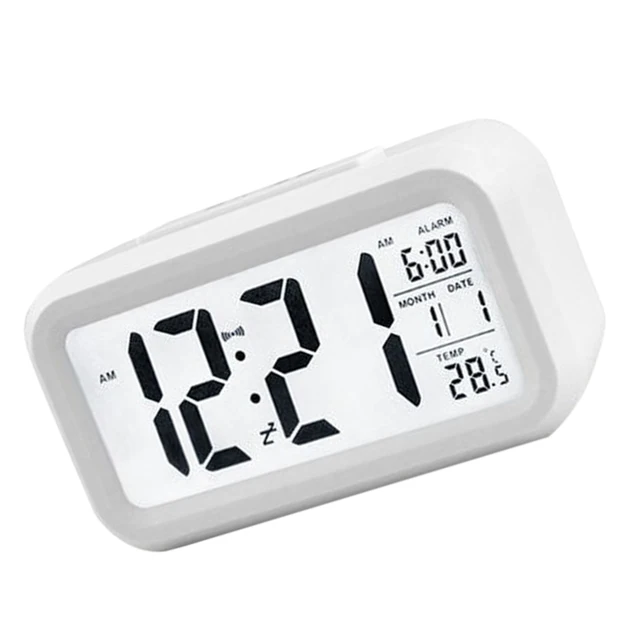 Electric Desktop Table Clock Electronic Alarm Digital Big LED Screen Desk Clock Data Time Calendar Desk Watch 6