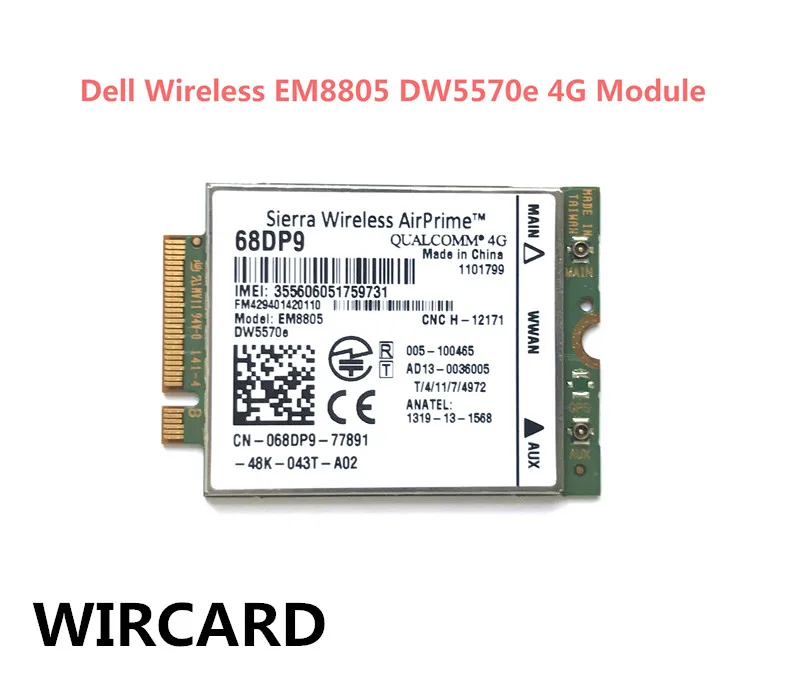 EM8805 68DP9 DW5570e HSPA + NGFF 3G карта для ноутбука Venue 8 Pro и 11 Pro|3G модемы| |