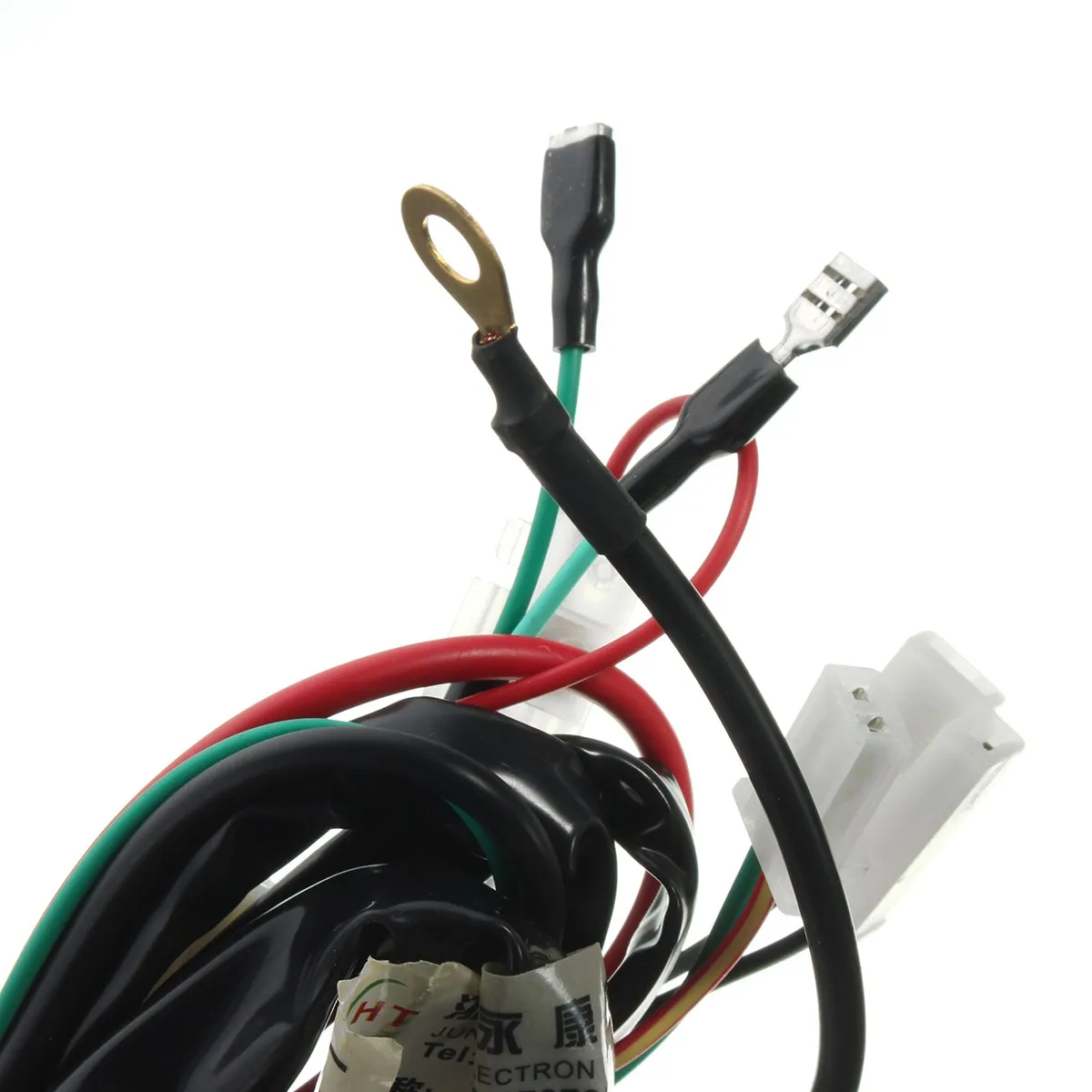  Motorcycle Wiring Harness Machine Electric Start Wiring Loom Harness Pit Bike ATV Quads 50cc 70cc 9