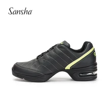 Sansha/Новинка; Улучшенные Танцевальные Кроссовки унисекс из коровьей кожи; кроссовки для сальсы, джаза, танцев; H175 S175