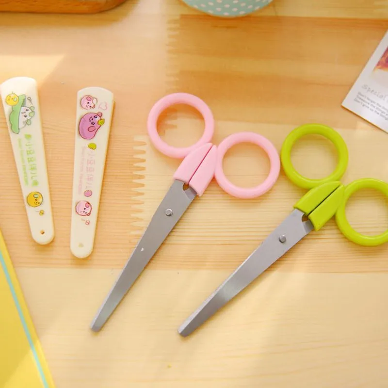 

Coloffice 1PC Colorful Cartoon Scissors Cutting Paper Tools For Kid Safe Multipurpose Household Student Office School Supplies