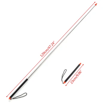 

Telescoping Teacher Pointer Pole Stick Stainless Steel Extending Retractable Whiteboard Hand Teaching Supply