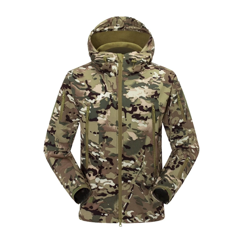 Military Man Fleece Multicam Tactical TAD Softshell Jacket Outdoor