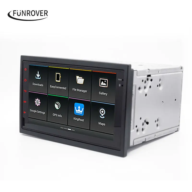 Funrover Car DVD Player for old vw Original android Radio gps Navigation ISO Plug For Passat B5 Golf 4 Polo Jetta 2001-04 Canbus