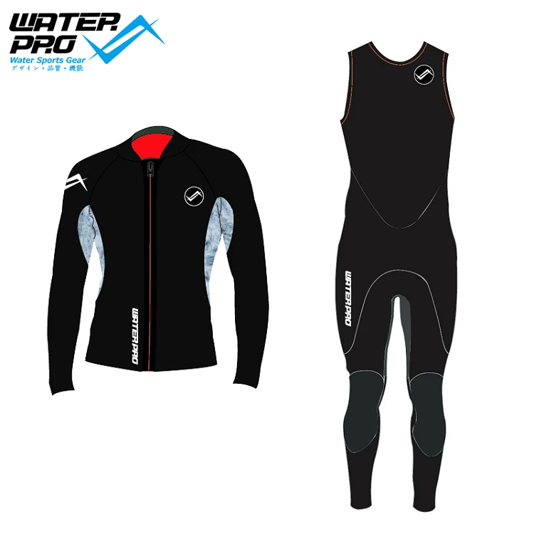 Гидрокостюм Water Pro Long Jack John 3 мм унисекс неопреновый гидрокостюм YKK на молнии для