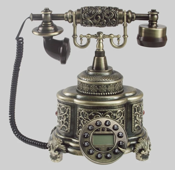 Европейский стиль старомодный touchtone винтажный звонящий ID телефон