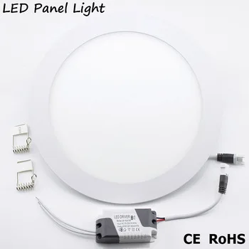 LED Panel light lamp AC 220V 3W 4W 6W 9W 12W 15W 18W Round led downlight High brightness spot light