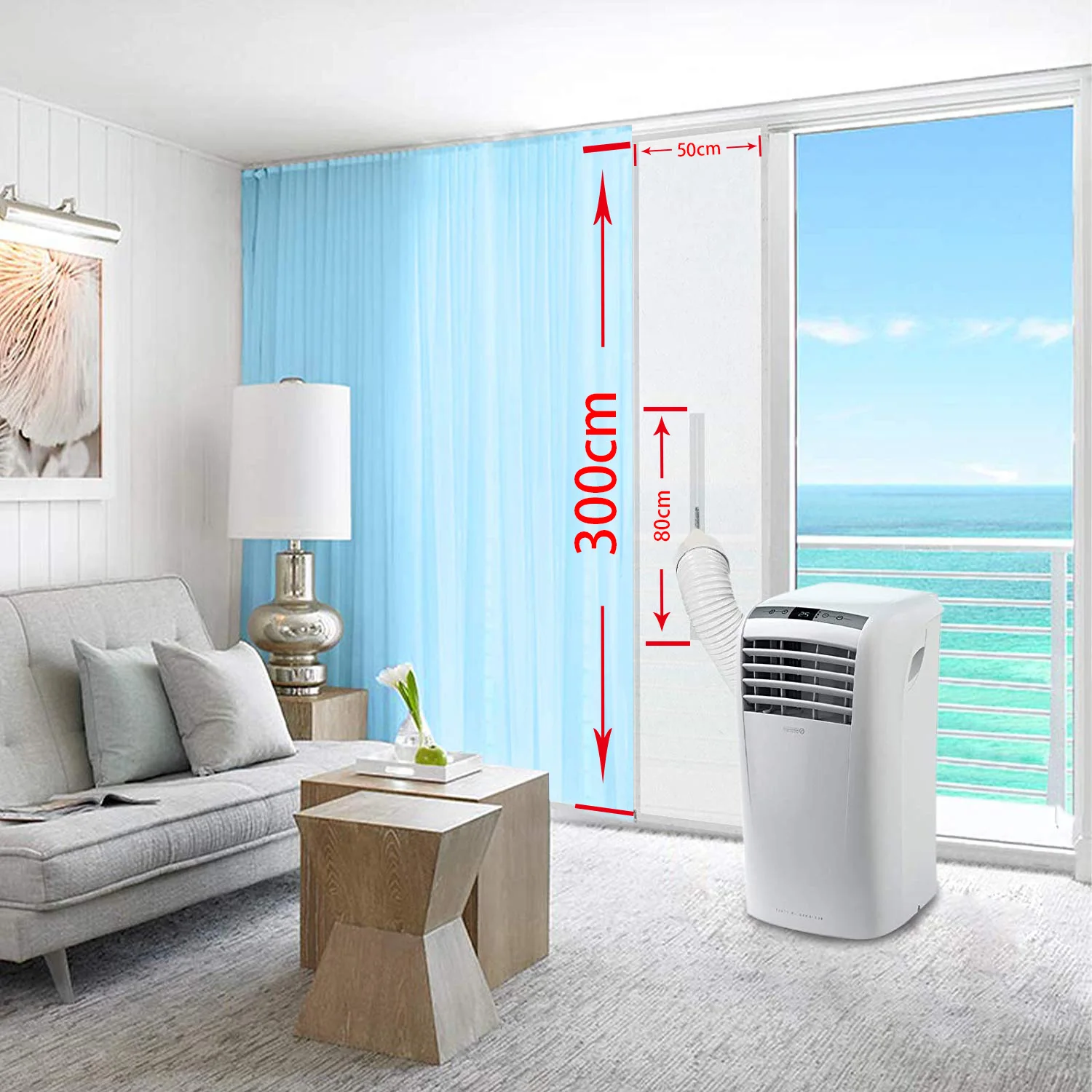 

400CM Mobile Air Conditioning Exhaust Tools for All Mobile Air Conditioning Units Soft Baffle Window Seal For Air Conditioner