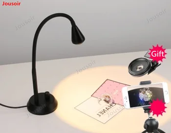 

LED Light 2700K-6500K Jewelry Lamp Adjustable Photographic Lighting photography table lamp fill light Spotlight CD50 T03 2Y