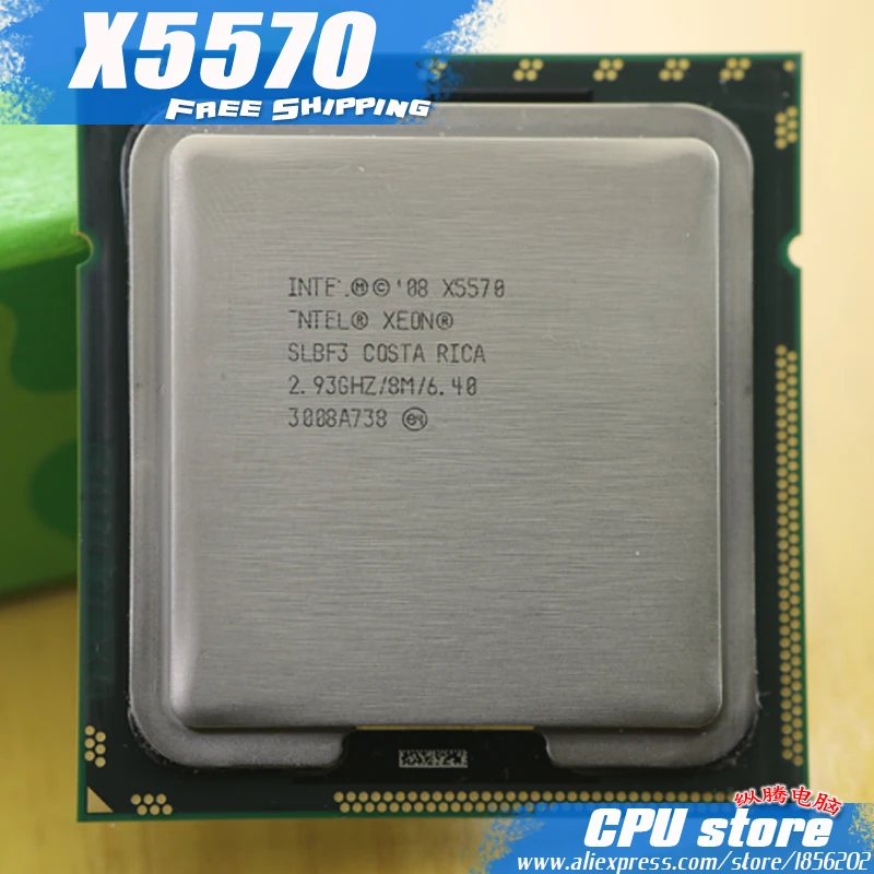 Процессор Intel Xeon X5570 cpu/2,93 ГГц/LGA1366/8 Мб кэш L3/четырехъядерный/серверный cpu Рабочая разбитая штука