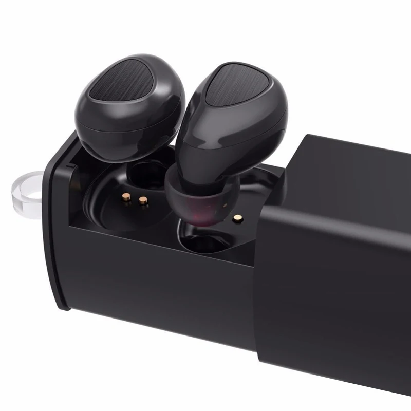 

New TWS Bluetooth Earphone Mini Twins True Stereo Earbuds Wireless Dual Earphones for iPhone 7 Xiaomi Charging Socket 2 Color