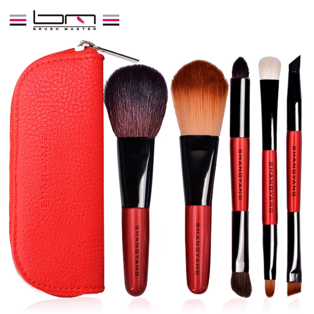BM brand mini size cosmetic brush set professional portable make up kit