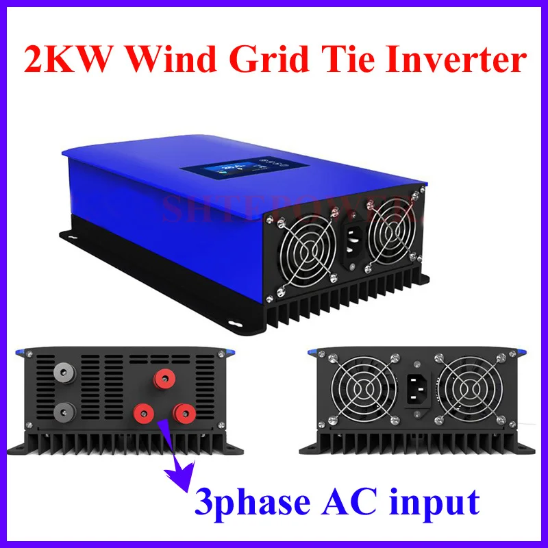 3 phase ac 48V 72V input power inverter 2000W for wind turbines Grid