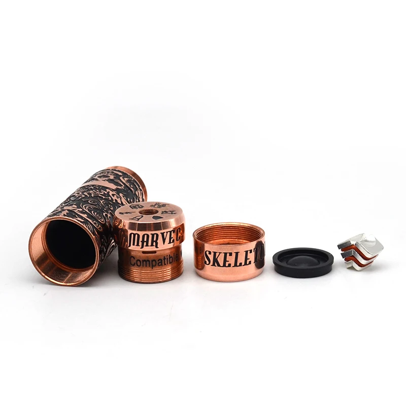 Authentic-MARVEC-Skeleton-King-Kong-26mm-18650-20700-21700-Hybrid-Mechanical-Mod---Anaerobic-Copper--09