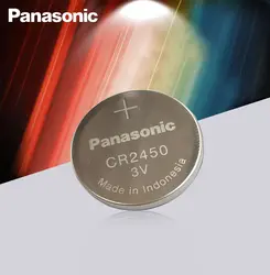 Новый оригинальный Panasonic CR2450 CR 2450 3V литиевая Кнопочная батарея для часов, часов, слуховых аппаратов