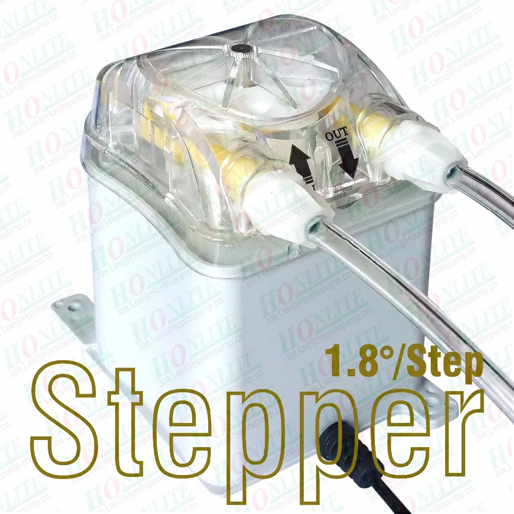 

250ml, 2 rollers, 12V Peristaltic Pump with Stepping Motor, Enclosure, Replaceable Pump Head and FDA approved PharMed Peri-Tube