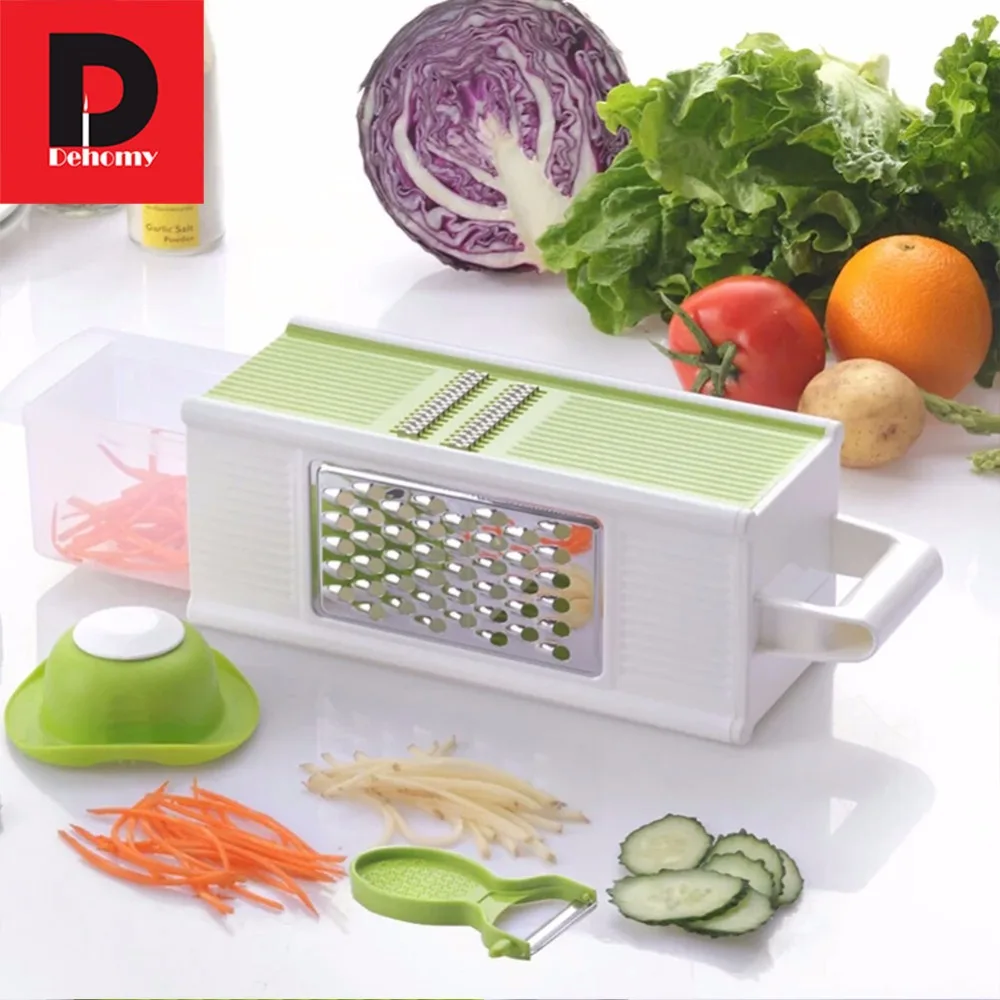 Dehomy Manual Slicers 5 pcs Mandoline Peeler Grater Potato Julienne