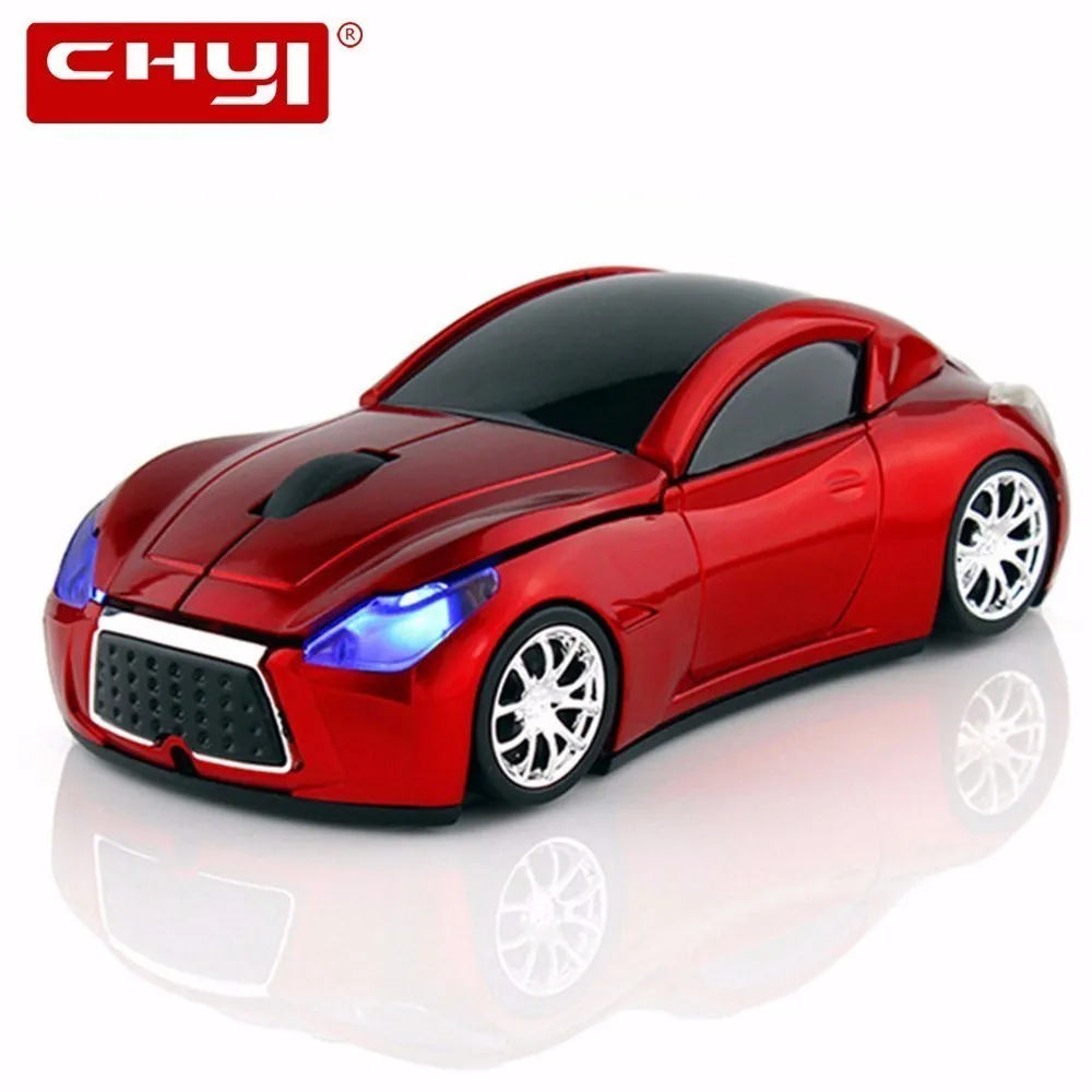 Goedkoop CHYI Computer Muis Infiniti Sport Auto Draadloze Muis Cool Optische 2.4 ghz Gamer Gaming Hot Koop 1600 dpi Muizen Voor mac PC Laptop