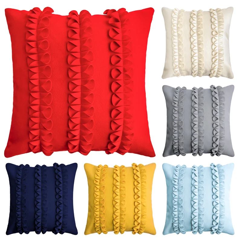 

Topfinel Soft Cute Bow-knot Pillow Cover Cushion Cover Luxury Square decorative Pillows For Sofa Bed Car Home Throw pillows