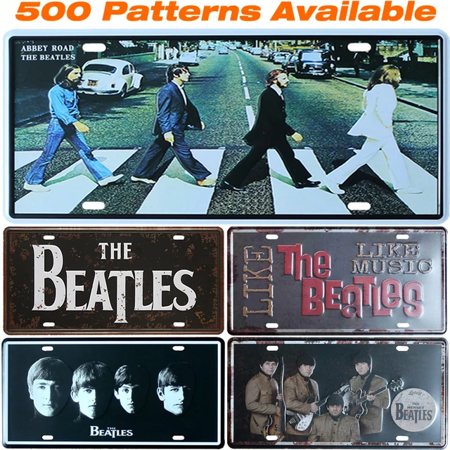 The Beatles Car License Plate Vintage Home Decor Tin Sign Shabby The Beatles Car License Plate Vintage Home Decor Tin Sign Shabby Chic Metal