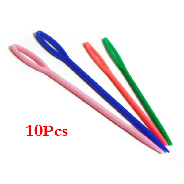 LHBL 20pcs 2 Size Small Large Children's Plastic Needles for Sewingin