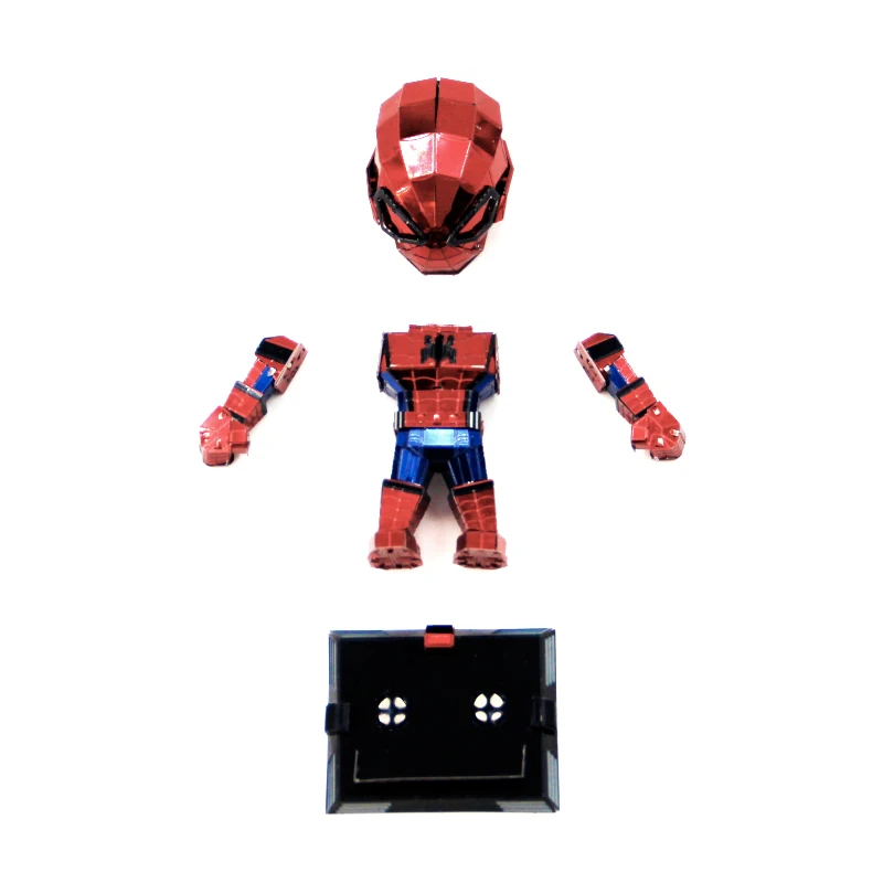 3D металлическая головоломка модель мини Человек-паук вручную головоломки для сборки коллекционные Развивающие игрушки для взрослых детей