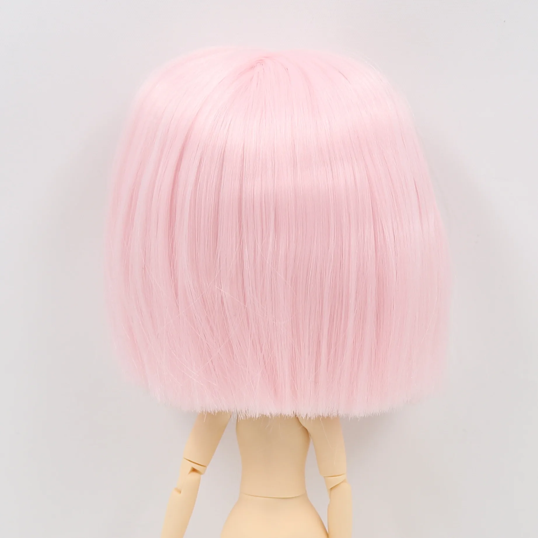 Middie Blythe Doll Hair Premium Pink Wig With Scalp Dome 1