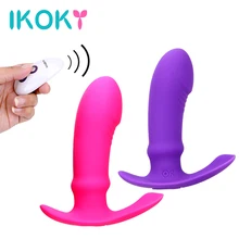 IKOKY Dildo Vibrator Wearable G spot Massager 7 Mode USB Charging Wireless Remote Control Clitoris Stimulator