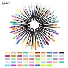 Художественные принадлежности 12/48 цветов гелевые ручки набор заправки пастельный неоновый глиттер эскиз рисунок набор цветных ручек школьная маркер ручка