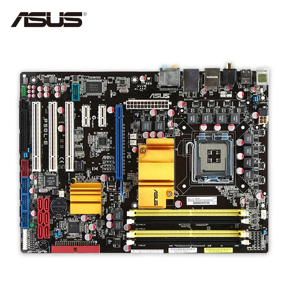 Original Used Asus P5QL-E Desktop Motherboard P43 Socket LGA 775 DDR2 16G SATA2 USB2.0 ATX On Sale 100% Fully Test asus p5kpl epu original used desktop motherboard p5kpl g31 socket lga 775 ddr2 atx on sale